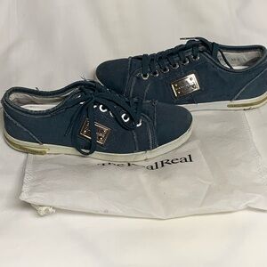 Authentic Dolce & Gabbana Teal-Green Women’s Sneakers Sz 35.5